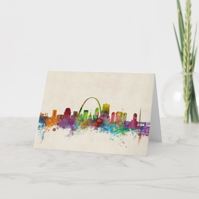St Louis Missouri Skyline Card (Front)