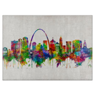 St. Louis Missouri Skyline Cutting Board
