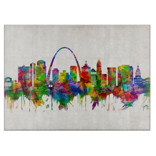 St Louis Missouri Skyline Cutting Board