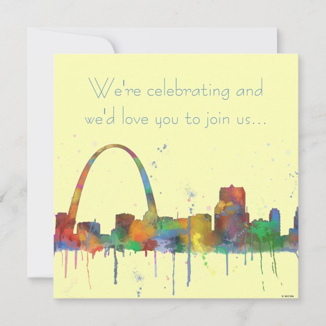 ST LOUIS, MISSOURI SKYLINE INVITATION (Front)
