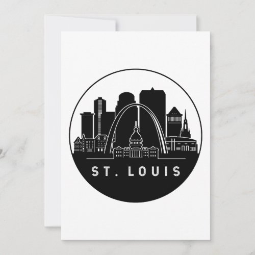 St Louis Missouri Skyline Invitation