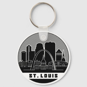 St. Louis Missouri Skyline Keychain