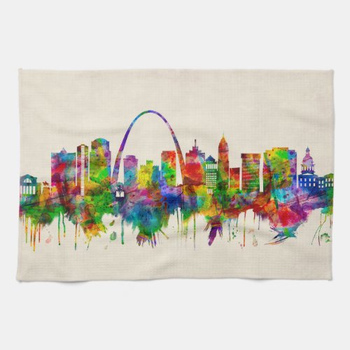 St Louis Missouri Skyline Kitchen Towel