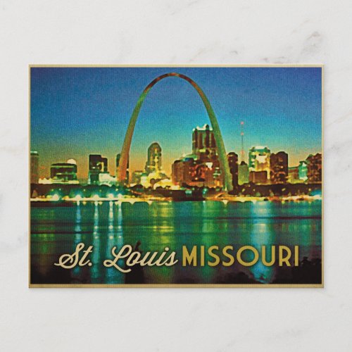 St Louis Missouri Skyline Postcard