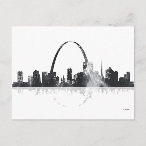 ST LOUIS MISSOURI SKYLINE POSTCARD