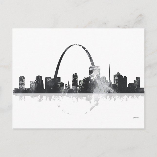 ST LOUIS, MISSOURI SKYLINE POSTCARD (Front)