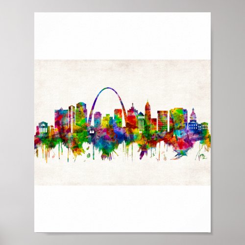 St Louis Missouri Skyline Poster