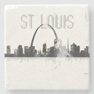 ST LOUIS, MISSOURI SKYLINE STONE COASTER