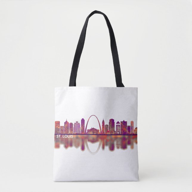 St. Louis Missouri Skyline Tote Bag (Front)