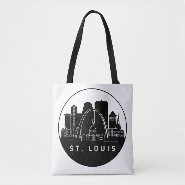 St. Louis Missouri Skyline Tote Bag (Front)