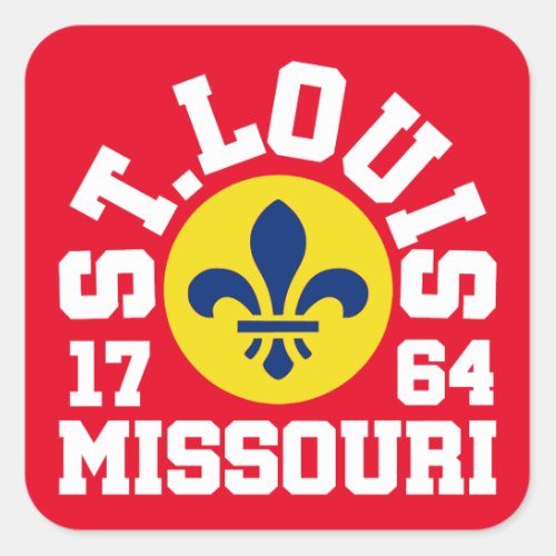 St LouisMissouri Square Sticker