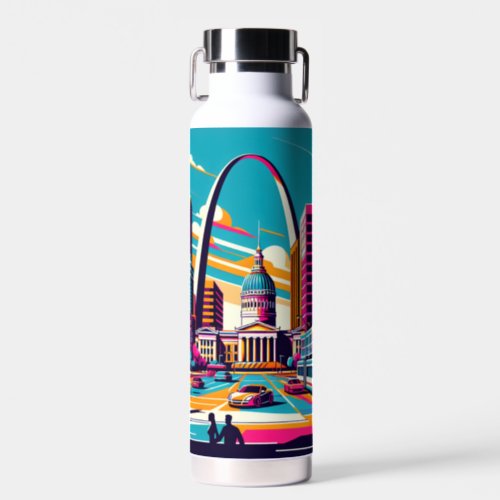 St Louis Missouri  The Gateway Arch Personalized Water Bottle