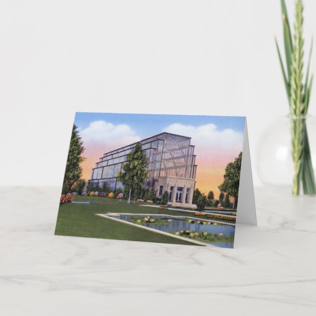 St. Louis Missouri The Jewel Box Forest Park Card (Front)