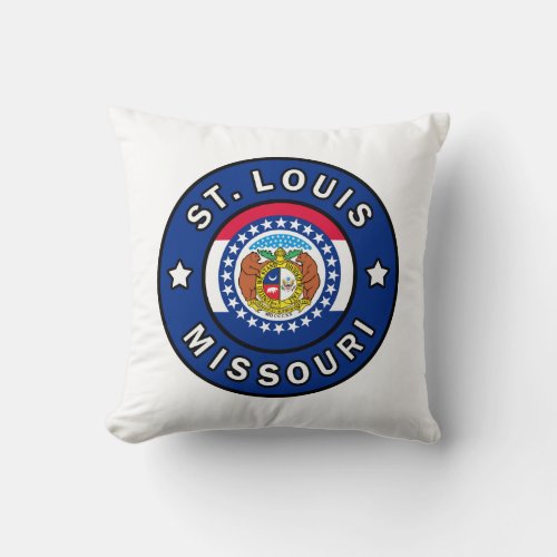 St Louis Missouri Throw Pillow