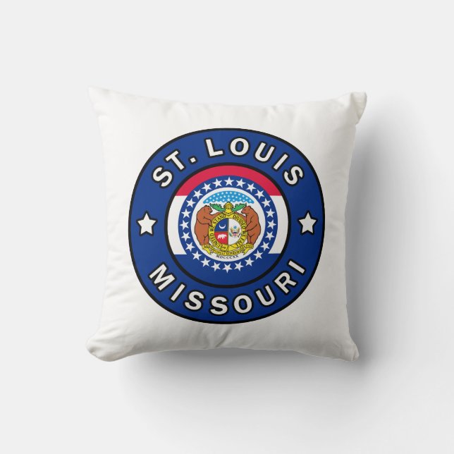 St. Louis Missouri Throw Pillow (Front)