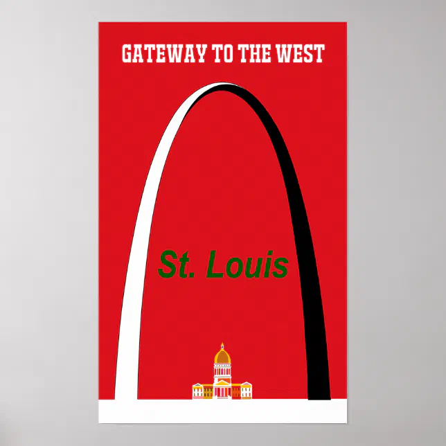St. Louis, Missouri travel poster | Zazzle