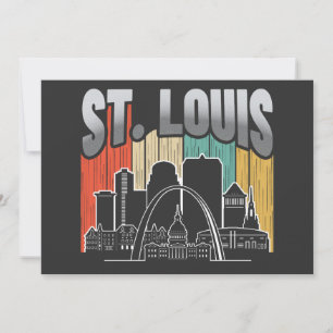 St. Louis Missouri Vintage Invitation