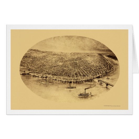 St. Louis, MO Panoramic Map - 1897 Cards (Front Horizontal)