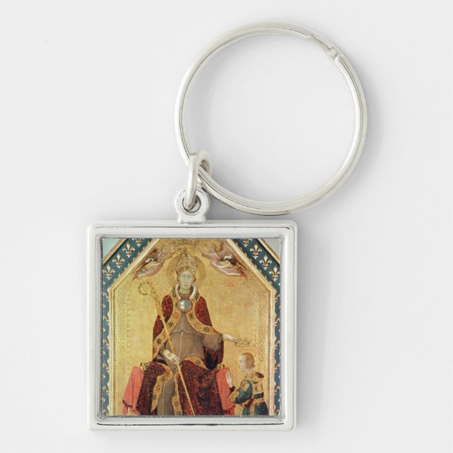 St. Louis of Toulouse  crowning his brother Keychain (Front)