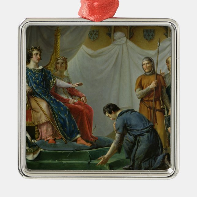 St. Louis  Pardonning Mauclerc Metal Ornament (Front)