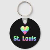 I Love St. Louis Plastic Key Chain