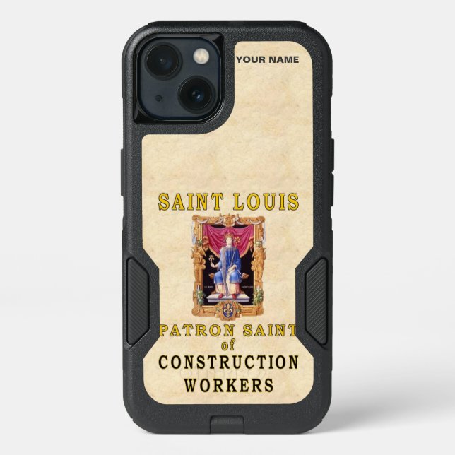 St. LOUIS  (Patron Saint of Construction Workers) Otterbox iPhone Case (Back)
