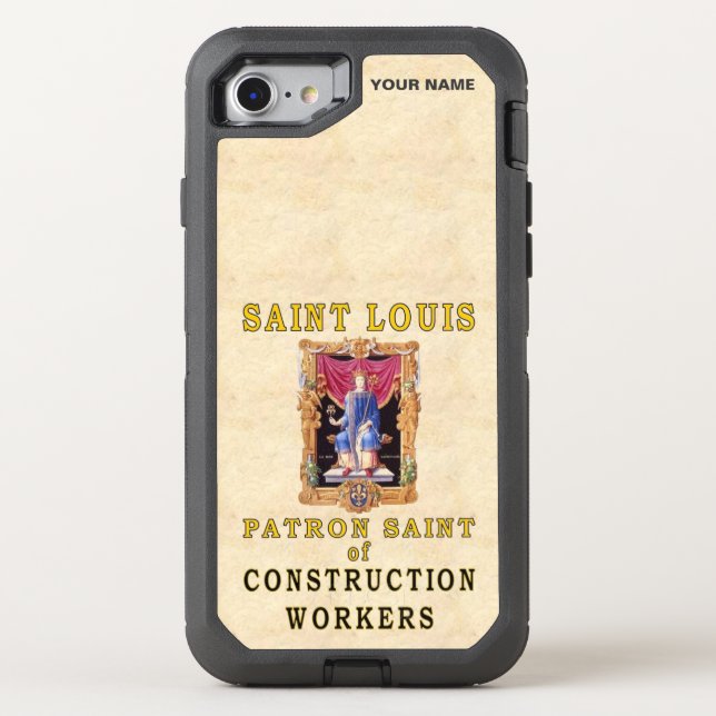 St. LOUIS  (Patron Saint of Construction Workers) Otterbox iPhone Case (Back)