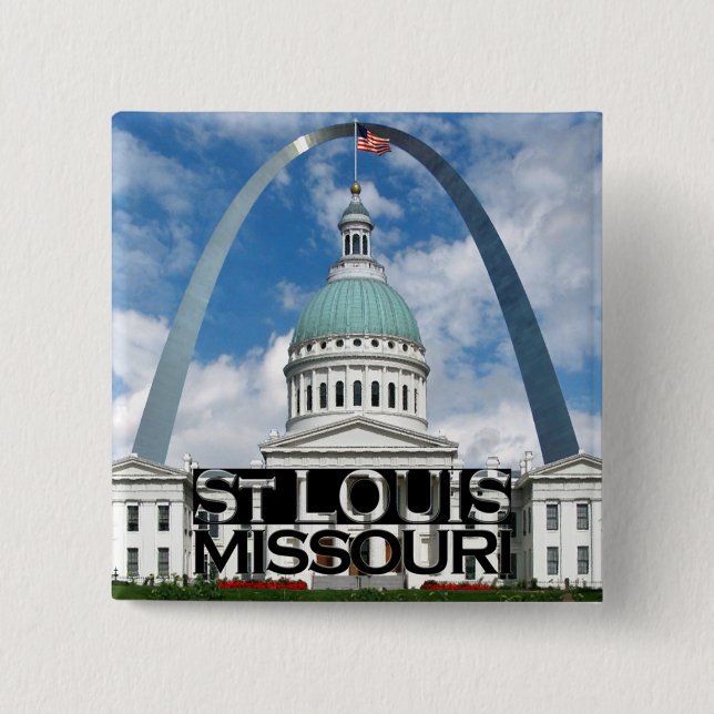 St Louis Pinback Button (Front)
