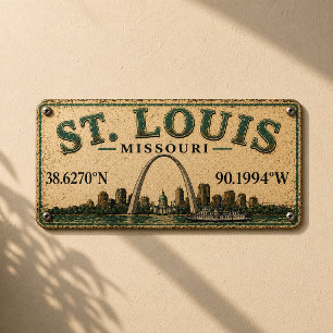 St Louis Route 66 License Plate