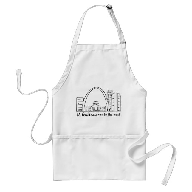 St. Louis Skyline Adult Apron (Front)