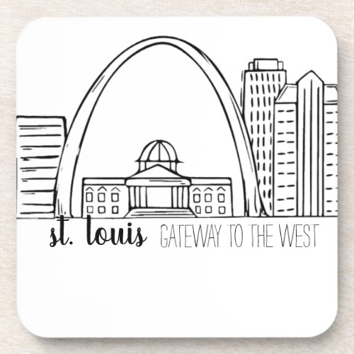 St Louis Skyline Beverage Coaster