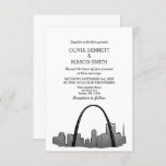 St Louis Skyline Cityscape Wedding Invitation at Zazzle
