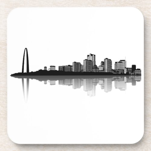 St Louis Skyline Coaster bw