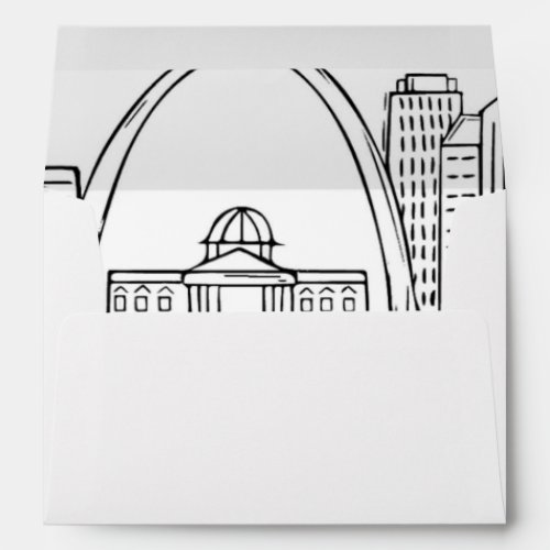 St Louis Skyline Envelope