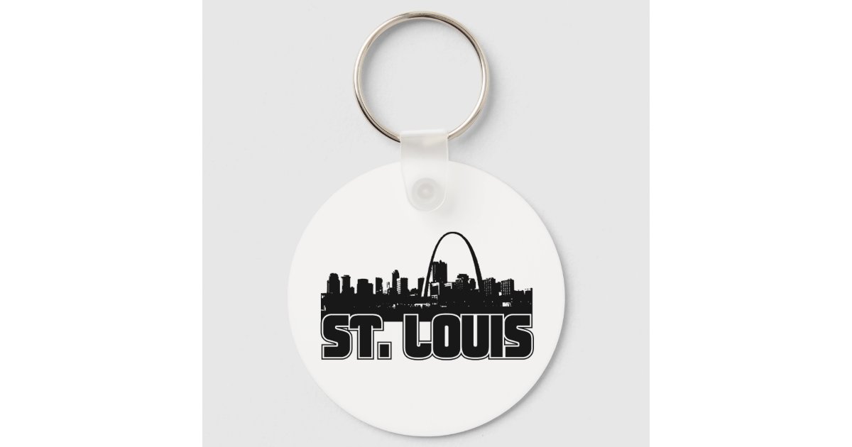 St. Louis Keychain St. Louis Skyline Saint Louis Keychain 