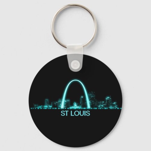 St Louis Skyline Keychain