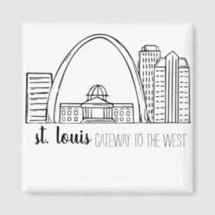 Saint Louis City in Senegal Flag Colors - Saint Louis - Magnet