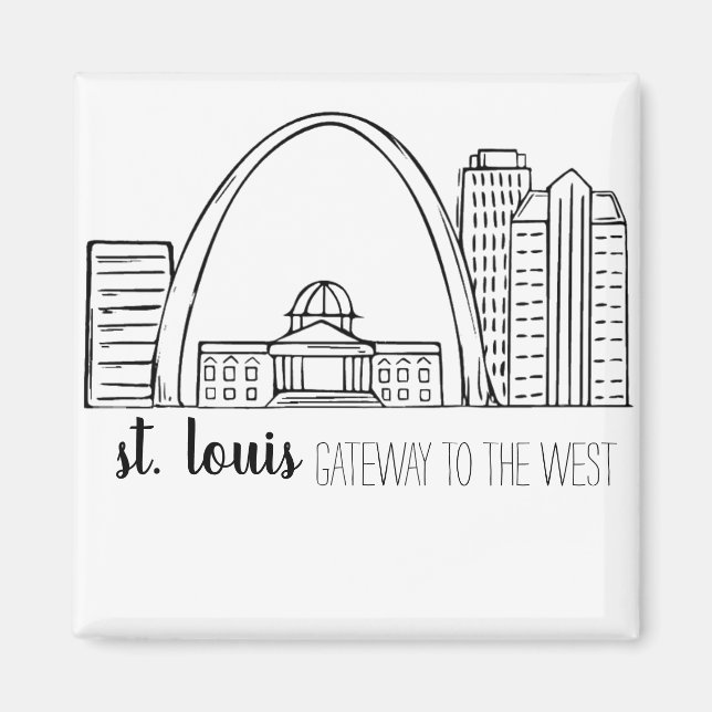 St. Louis Skyline Magnet (Front)