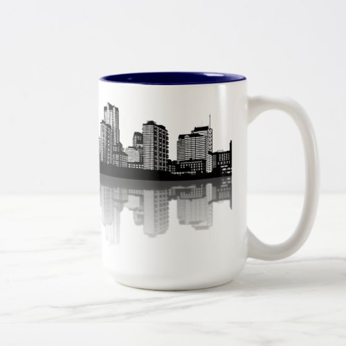 St Louis Skyline Mug bw