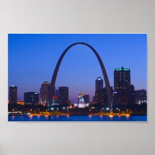 St Louis Skyline Poster