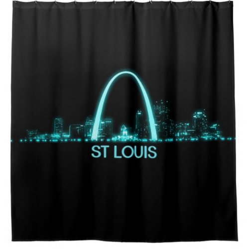 St Louis Skyline Shower Curtain