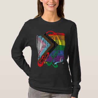 St Louis Skyline Squared Progress Pride Flag T-Shirt