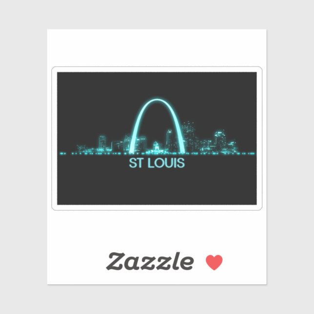 St Louis Skyline Sticker (Sheet)