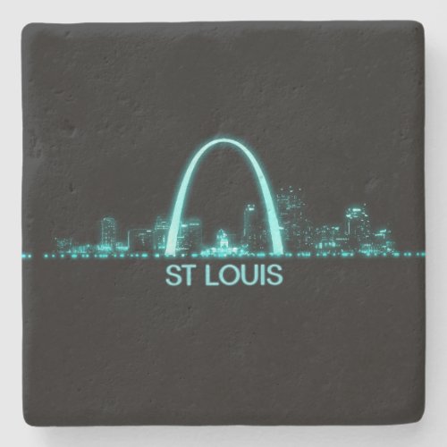 St Louis Skyline Stone Coaster