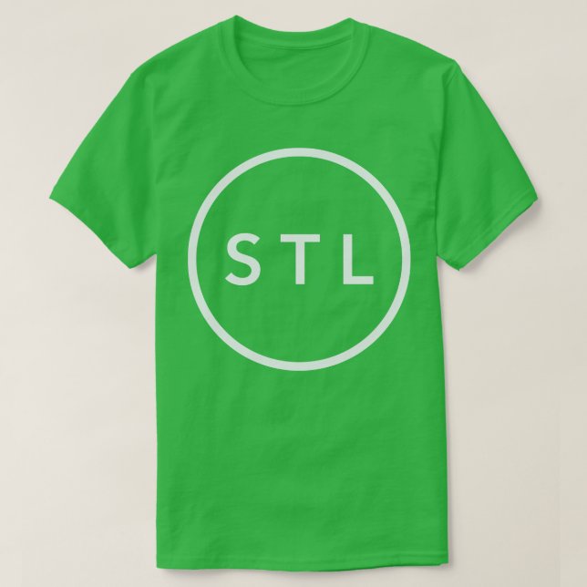 St Louis STL Circle TShirt TShirt (Design Front)