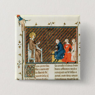 St. Louis teaching his children Pinback Button