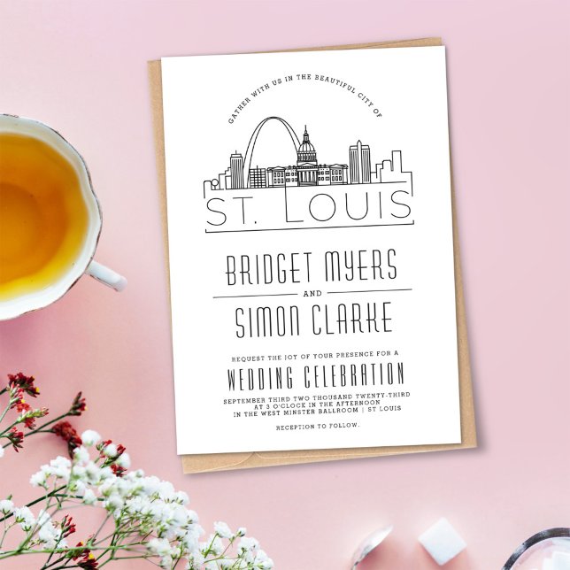St. Louis Wedding | Stylized Skyline Invitation (Creator Uploaded)