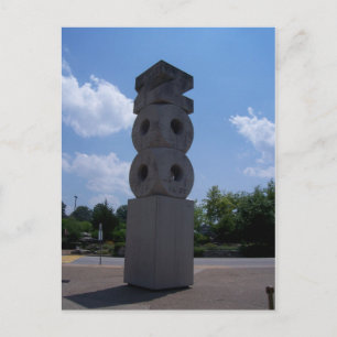 St. Louis Zoo Statue Postcard