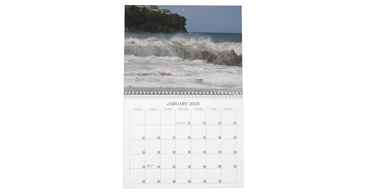 St. Lucia Calendar Zazzle