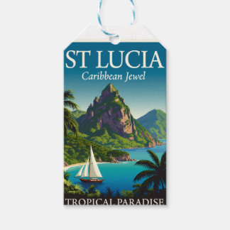 St Lucia Caribbean Jewel  Gift Tags